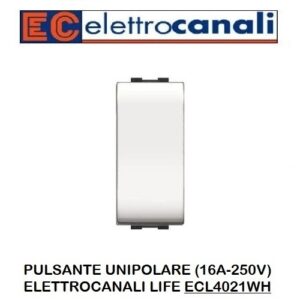 Pulsante 1P 16A Bianco